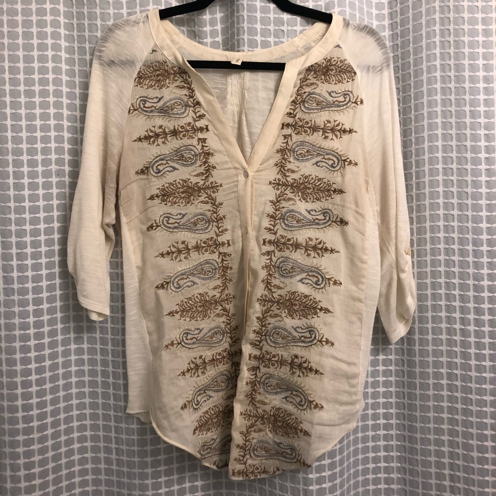Anthro button down top